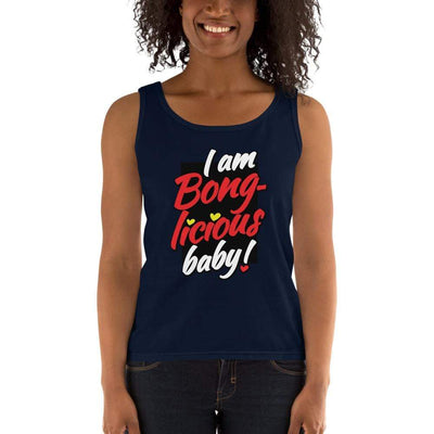 Navy / S Bengali Ultra Cotton Tank Top - Bong-licious