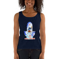 Navy / S Bengali Ultra Cotton Tank Top - Om Namah Shivay-02