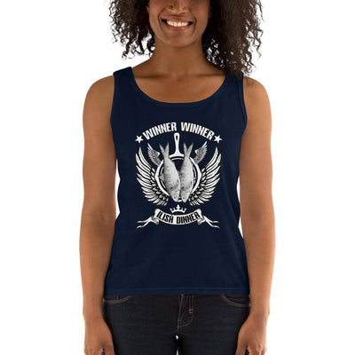 Navy / S Bengali Ultra Cotton Tank Top - Winner Winner Ilish Dinner