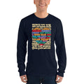 Navy / S Bengali Unisex Fine Jersey Long Sleeve T-Shirt - Bangla Love