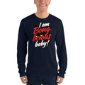 Navy / S Bengali Unisex Fine Jersey Long Sleeve T-Shirt - Bong-licious