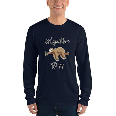 Navy / S Bengali Unisex Fine Jersey Long Sleeve T-Shirt -  #Lyadkhor To?