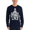 Navy / S Bengali Unisex Fine Jersey Long Sleeve T-Shirt - PUBG Te PHD