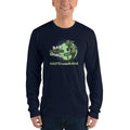 Navy / S Bengali Unisex Fine Jersey Long Sleeve T-Shirt - Ramgorurer Chhana Hashte Tader Mana