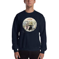 Navy / S Bengali Unisex Heavy Blend Crewneck Sweatshirt - Amar Kolkata-Rickshow