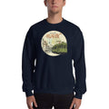 Navy / S Bengali Unisex Heavy Blend Crewneck Sweatshirt - Amar Kolkata Tram