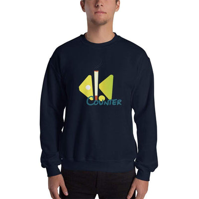 Navy / S Bengali Unisex Heavy Blend Crewneck Sweatshirt - Bar Counter