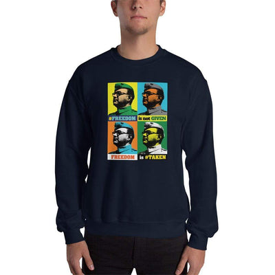 Navy / S Bengali Unisex Heavy Blend Crewneck Sweatshirt -Netaji