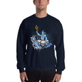 Navy / S Bengali Unisex Heavy Blend Crewneck Sweatshirt - Om Namah Shivay-01