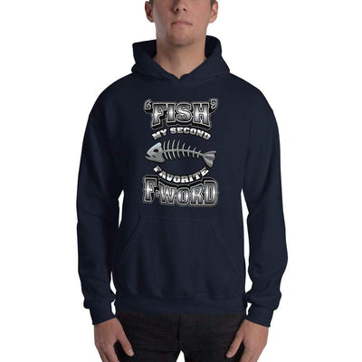 Navy / S Bengali Unisex Heavy Blend Hooded Sweatshirt - F for Fish