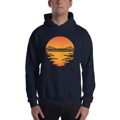 Navy / S Bengali Unisex Heavy Blend Hooded Sweatshirt - Howrah by the Dawn