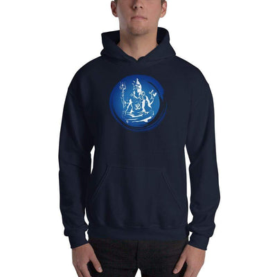 Navy / S Bengali Unisex Heavy Blend Hooded Sweatshirt - Om