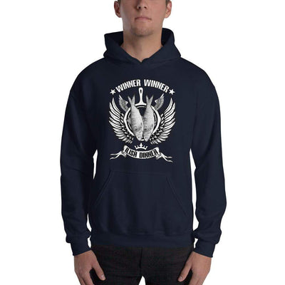 Navy / S Bengali Unisex Heavy Blend Hooded Sweatshirt - Winner Winner Ilish Dinner