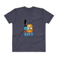 Navy / S Bengali Unisex Short Sleeve V-Neck Jersey Tee - I, Ba Boo Mo Shy