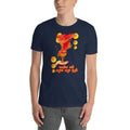 Navy / S Bengali Unisex Softstyle T-Shirt - Bangalir Ruchi Dhaker Tane Dhoonochi