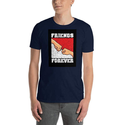 Navy / S Bengali Unisex Softstyle T-Shirt -Friends Forever