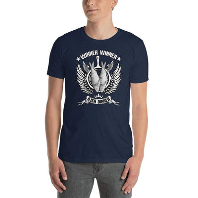 Navy / S Bengali Unisex Softstyle T-Shirt - Winner Winner Ilish Dinner