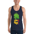 Navy / XS Bengali Fine Jersey Tank Top Unisex - Bans Keno Jhare