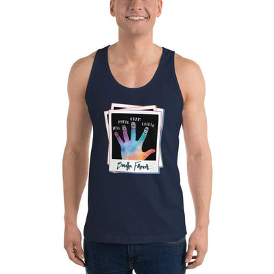 Navy / XS Bengali Fine Jersey Tank Top Unisex - Bondhu Forever