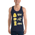 Navy / XS Bengali Fine Jersey Tank Top Unisex - Muro Peti Lyaja