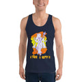 Navy / XS Bengali Fine Jersey Tank Top Unisex - Vidya Roopeno