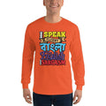 Orange / S Bengali Ultra Cotton Long Sleeve T-Shirt - Funky Sarcasm