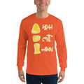 Orange / S Bengali Ultra Cotton Long Sleeve T-Shirt - Muro Peti Lyaja