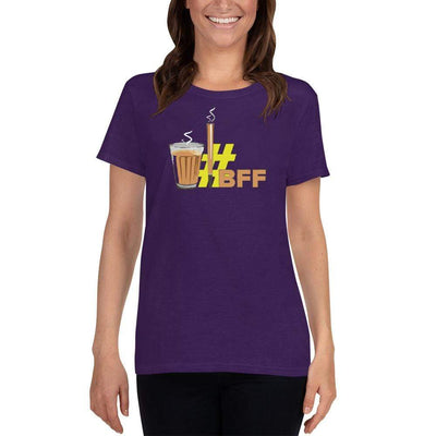 Purple / S Bengali Heavy Cotton Short Sleeve T-Shirt -BFF