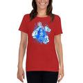 Red / S Bengali Heavy Cotton Short Sleeve T-Shirt -Om Namah Shivay-03