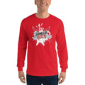 Red / S Bengali Ultra Cotton Long Sleeve T-Shirt -Bangla Rock