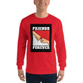 Red / S Bengali Ultra Cotton Long Sleeve T-Shirt -Friends Forever