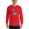 Red / S Bengali Ultra Cotton Long Sleeve T-Shirt - GangBong