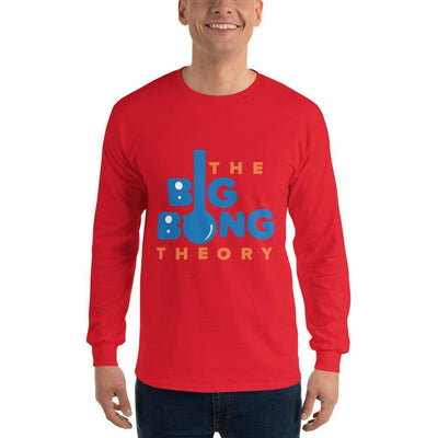 Red / S Bengali Ultra Cotton Long Sleeve T-Shirt - The Big Bong Theory