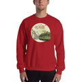 Red / S Bengali Unisex Heavy Blend Crewneck Sweatshirt - Amar Kolkata Tram