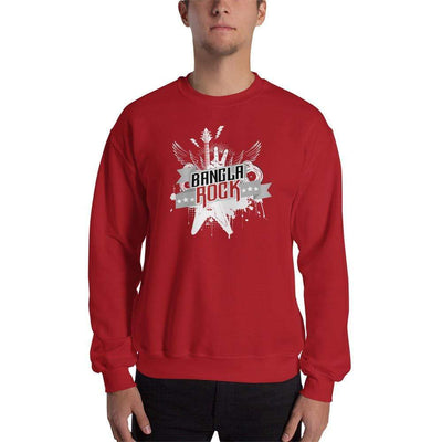 Red / S Bengali Unisex Heavy Blend Crewneck Sweatshirt -Bangla Rock