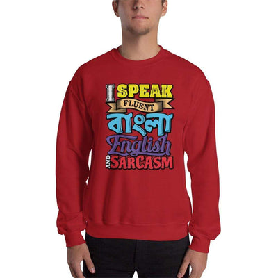 Red / S Bengali Unisex Heavy Blend Crewneck Sweatshirt - Funky Sarcasm