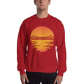 Red / S Bengali Unisex Heavy Blend Crewneck Sweatshirt - Howrah by the Dawn