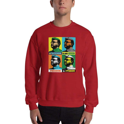 Red / S Bengali Unisex Heavy Blend Crewneck Sweatshirt -Netaji