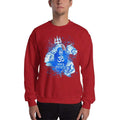 Red / S Bengali Unisex Heavy Blend Crewneck Sweatshirt - Om Namah Shivay-03