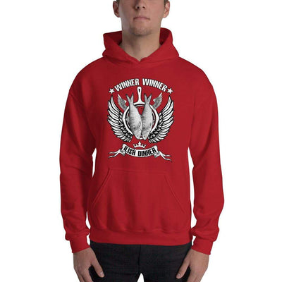 Red / S Bengali Unisex Heavy Blend Hooded Sweatshirt - Winner Winner Ilish Dinner