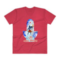 Red / S Bengali Unisex Short Sleeve V-Neck Jersey Tee - Har Har Mahadev