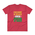 Red / S Freedomi Lightweight Fashion V-Neck T-Shirt - Freedom