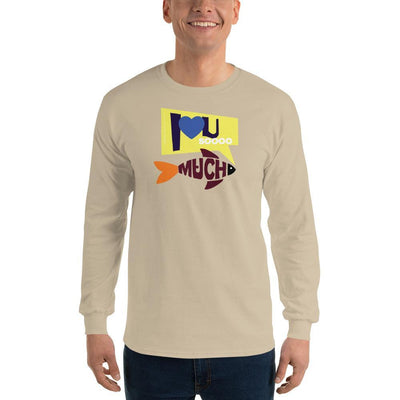 Sand / S Bengali Ultra Cotton Long Sleeve T-Shirt - I love you so much