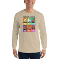 Sand / S Bengali Ultra Cotton Long Sleeve T-Shirt -Phuchka and Friends