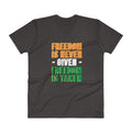 Smoke / S Freedomi Lightweight Fashion V-Neck T-Shirt - Freedom