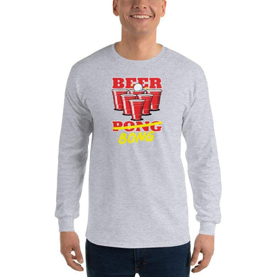 Sport Grey / S Bengali Ultra Cotton Long Sleeve T-Shirt -Beer Bong