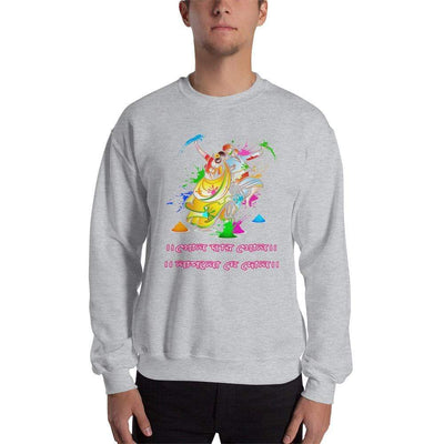 Sport Grey / S Bengali Unisex Heavy Blend Crewneck Sweatshirt - Khol Dwar Khol- Laglo Je Dol