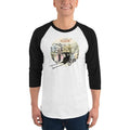 White/Black / XS Bengali Unisex Fine Jersey Raglan Tee -Amar Kolkata-Rickshow