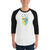 White/Black / XS Bengali Unisex Fine Jersey Raglan Tee - Dopple Bonger