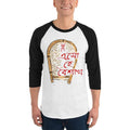 White/Black / XS Bengali Unisex Fine Jersey Raglan Tee -Eso He Baishakh